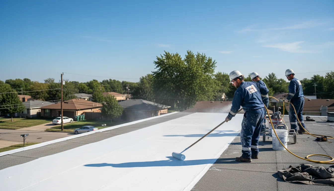 Commercial roof coating in Fairmont, OK near me